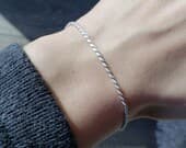 Product image thumbnail 5 for Rope Bracelet | .925 Sterling Silver (1.8 mm) (6.5", 7" + 7.25" lengths)