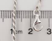 Product image thumbnail 7 for 1.8mm Rope Chain Necklace | .925 Sterling Silver (16", 18", 20", 22", 24", 30" + 36" lengths)