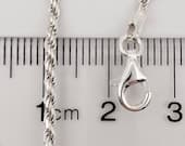 Product image thumbnail 8 for 1.8mm Rope Chain Necklace | .925 Sterling Silver (16", 18", 20", 22", 24", + 36" lengths)