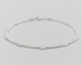 Product image thumbnail 3 for Starburst Curb Chain Bracelet | .925 Sterling Silver (7.5" length)