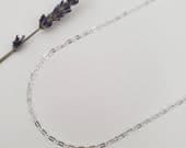 Product image thumbnail 3 for Figaro-Rolo Chain Necklace | .925 Sterling Silver (16", 18", 20", 22" lengths) Dainty Chain