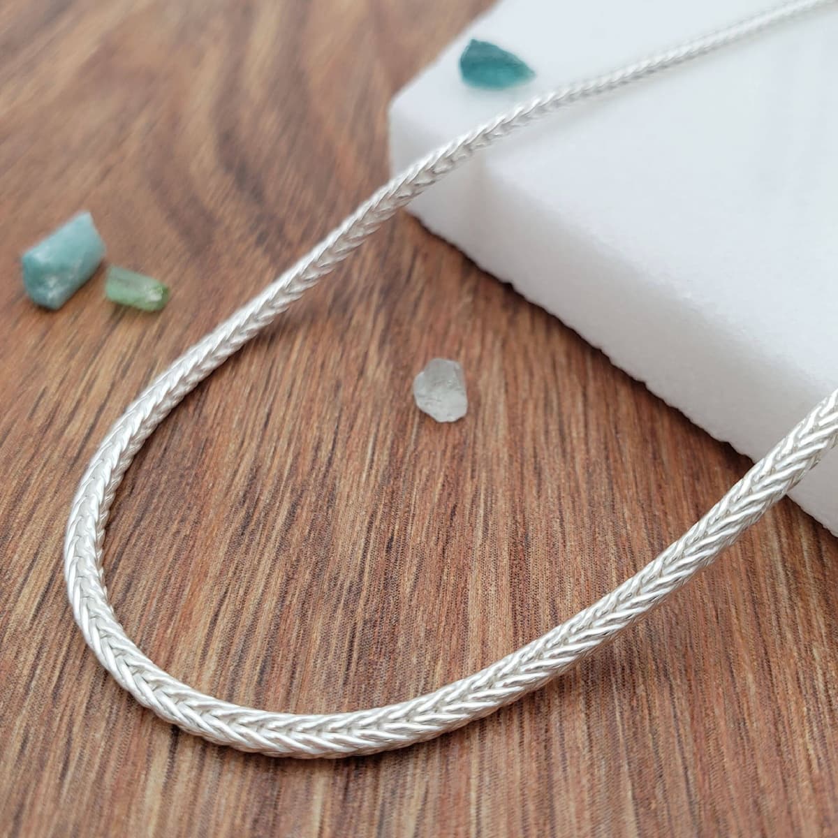 Main listing image for Foxtail Anklet | .925 Sterling Silver (9.5" + 1" extension (adjustable) length)
