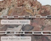 Product image thumbnail 8 for Paperclip Bracelet (Flat) | .925 Sterling Silver (6.5", 7", 7.5" + 8" lengths)