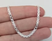 Product image thumbnail 5 for 3mm Bismark Anklet | .925 Sterling Silver (9.5"+ 1" extension (adjustable) length)