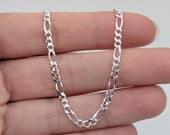 Product image thumbnail 5 for 3mm Figaro Anklet | .925 Sterling Silver (9.5"+ 1" extension (adjustable) length)