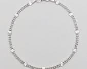 Product image thumbnail 4 for Starburst Curb Chain Bracelet | .925 Sterling Silver (7.5" length)