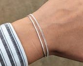 Product image thumbnail 6 for 2.2mm Curb Chain Bracelet | .925 Sterling Silver (6.5" + 7" lengths)