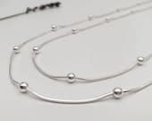 Product image thumbnail 4 for Snake Ball Necklace | .925 Sterling Silver (14", 16", and 18" lengths)