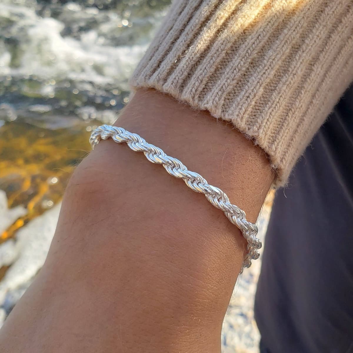 Main listing image for 4.6mm Rope Bracelet | .925 Sterling Silver (7", 7.5", 8" + 8.5" lengths)