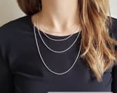 Product image thumbnail 9 for 1.2mm Foxtail Chain Necklace | .925 Sterling Silver (16", 18", 20", 22", 24" lengths)