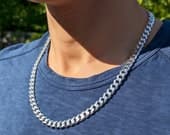 Product image thumbnail 6 for 8.4mm Curb Chain Necklace | .925 Sterling Silver ( 22" length)