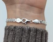 Product image thumbnail 8 for 5mm Bismark Chain Bracelet | .925 Sterling Silver (6.5", 7", 7.5" +  8" lengths)