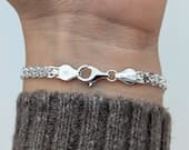 Product image thumbnail 8 for 5mm Bismark Chain Bracelet | .925 Sterling Silver (6.5", 7", 7.5" +  8" lengths)