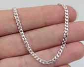 Product image thumbnail 5 for 2.7mm Curb Anklet | .925 Sterling Silver (9.75"+ 1" extension (adjustable) length)