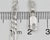 Product image thumbnail 6 for 3mm Figaro Anklet | .925 Sterling Silver (9.5"+ 1" extension (adjustable) length)