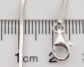 Product image thumbnail 6 for Square Snake Chain Anklet |  .925 Sterling Silver 9.5"+ 1" extension (adjustable) length