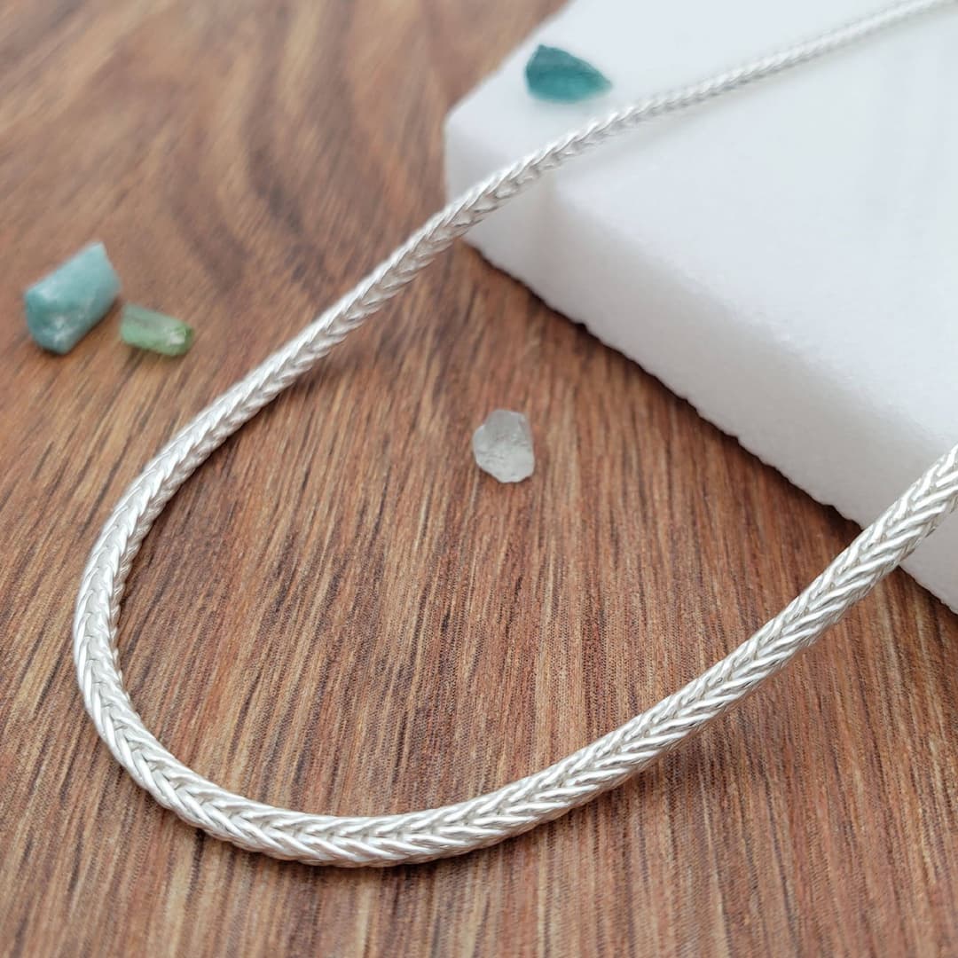 Product gallery image 1 for Foxtail Anklet | .925 Sterling Silver (9.5" + 1" extension (adjustable) length)