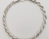 Product image thumbnail 3 for 4.6mm Rope Bracelet | .925 Sterling Silver (7", 7.5", 8" + 8.5" lengths)