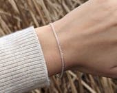 Product image thumbnail 4 for 2.2mm Curb Chain Bracelet | .925 Sterling Silver (6.5" + 7" lengths)
