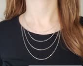 Product image thumbnail 8 for Figaro-Rolo Chain Necklace | .925 Sterling Silver (16", 20", 22" lengths) Dainty Chain