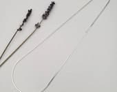 Product image thumbnail 6 for 1.2mm Square Snake Chain Necklace | .925 Sterling Silver (16", 18", 20", 22", 24" lengths)