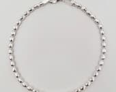 Product image thumbnail 4 for Beaded Oval Ball Bracelet | .925 Sterling Silver (6.5", 7" + 7.5" lengths)