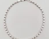 Product image thumbnail 4 for Beaded Oval Ball Bracelet | .925 Sterling Silver (6.5", 7" + 7.5" lengths)