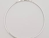 Product image thumbnail 4 for Square Snake Chain Bracelet | .925 Sterling Silver (6", 6.5", 7", 7.5", 7.75", + 8.5" lengths)