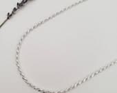 Product image thumbnail 3 for 2.6mm Rope Chain Necklace | .925 Sterling Silver (16", 18", 20" + 22" lengths)