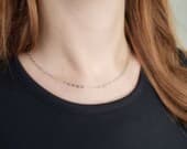 Product image thumbnail 2 for Figaro-Rolo Chain Necklace | .925 Sterling Silver (16", 20", 22" lengths) Dainty Chain