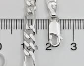 Product image thumbnail 7 for 4.8mm Figaro Anklet | .925 Sterling Silver (9.25"+ 1" extension (adjustable) length)