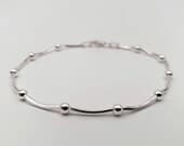 Product image thumbnail 2 for Fine Snake Ball Bracelet | .925 Sterling Silver (6.5", 7", 7.25" + 7.75" +8" lengths) Diamond Cut