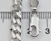 Product image thumbnail 7 for 5.6mm Curb Chain Bracelet | .925 Sterling Silver (6.75", 7", 7.5", 8" + 8.5" lengths)