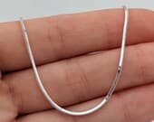 Product image thumbnail 5 for Square Snake Chain Anklet |  .925 Sterling Silver 9.5"+ 1" extension (adjustable) length