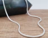 Product image thumbnail 1 for 1.2mm Foxtail Chain Necklace | .925 Sterling Silver (18", 20", 22", 24" lengths)