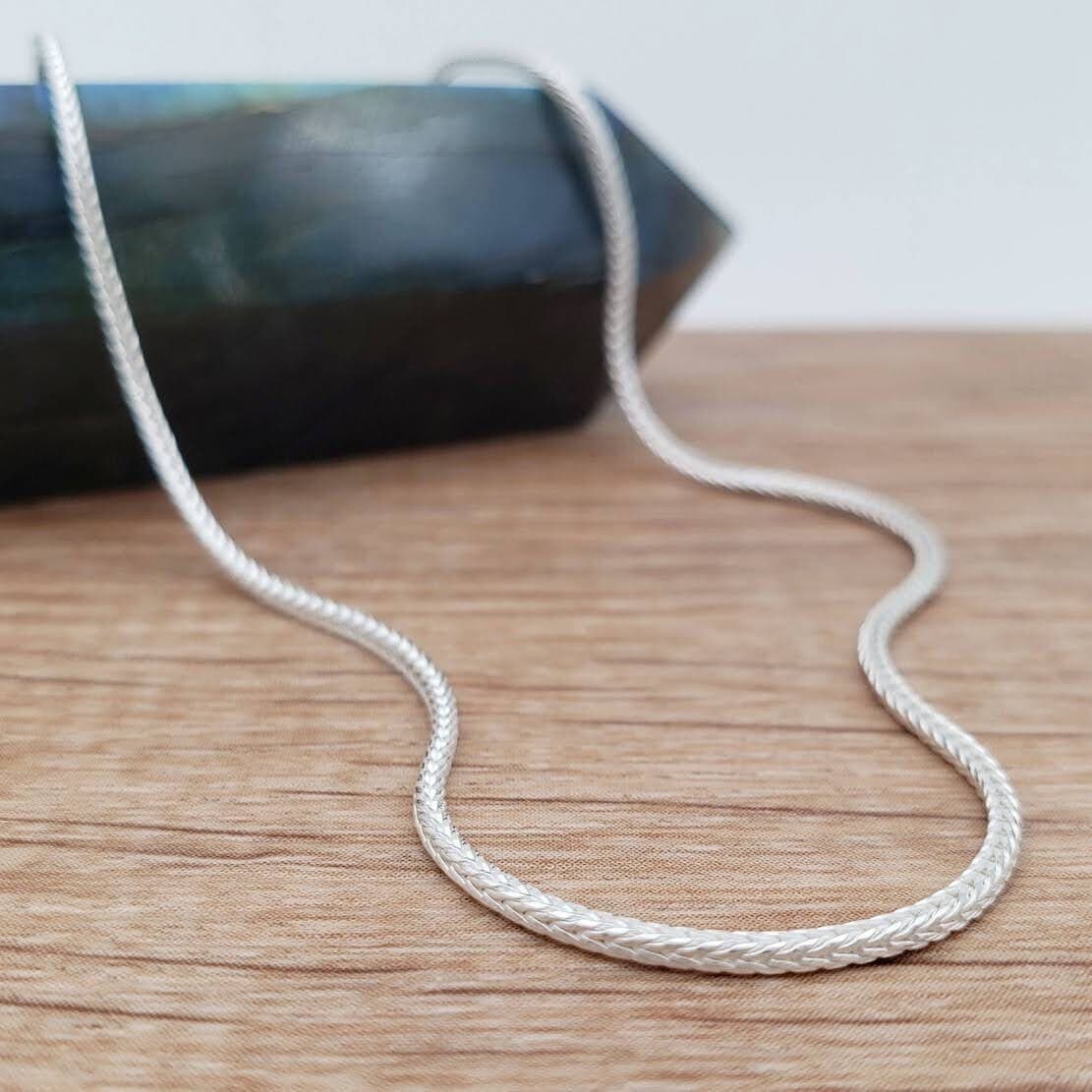 Main listing image for 1.2mm Foxtail Chain Necklace | .925 Sterling Silver (16", 18", 20", 22", 24" lengths)