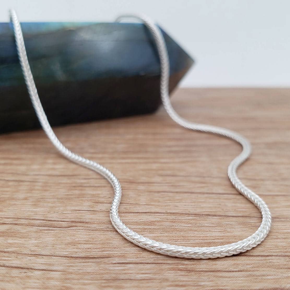 Product gallery image 1 for 1.2mm Foxtail Chain Necklace | .925 Sterling Silver (16", 18", 20", 22", 24" lengths)