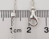 Product image thumbnail 6 for Fine Cube Anklet | .925 Sterling Silver (9.5" + 1" extension (adjustable) length)