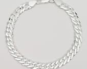 Product image thumbnail 3 for 6.5mm Rombo Bracelet (Double Curb) | .925 Sterling Silver (7.5" + 8" lengths)