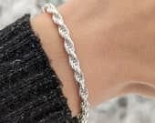 Product image thumbnail 9 for 4.6mm Rope Bracelet | .925 Sterling Silver (7", 7.5", 8" + 8.5" lengths)