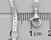 Product image thumbnail 7 for 3mm Herringbone Chain Bracelet | .925 Sterling Silver (7", 7.5" + 8" lengths)