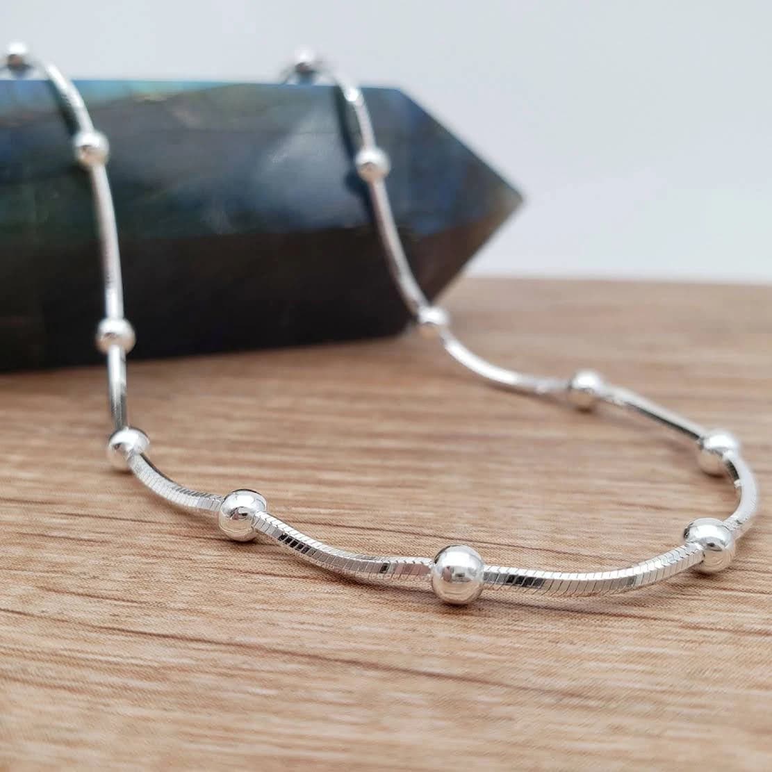 Product gallery image 1 for Snake Ball Chain Necklace (Fine) | .925 Sterling Silver (18", 20" lengths) Diamond Cut