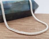 Product image thumbnail 1 for 2.1mm Foxtail Chain | .925 Sterling Silver (18", 20" + 22" lengths)