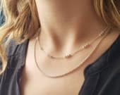 Product image thumbnail 2 for Three Ball Chain Necklace | .925 Sterling Silver (16", 18", 20", 22", 24" + 30" lengths)